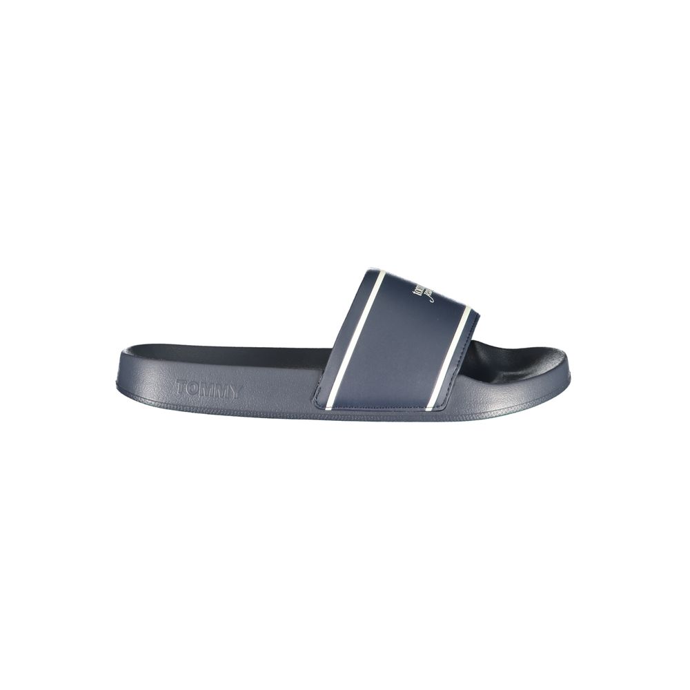 Tommy Hilfiger – Mules Femme Bleues avec Print et Logo | Confort Quotidien