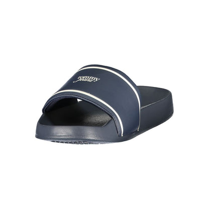 Tommy Hilfiger – Mules Femme Bleues avec Print et Logo | Confort Quotidien
