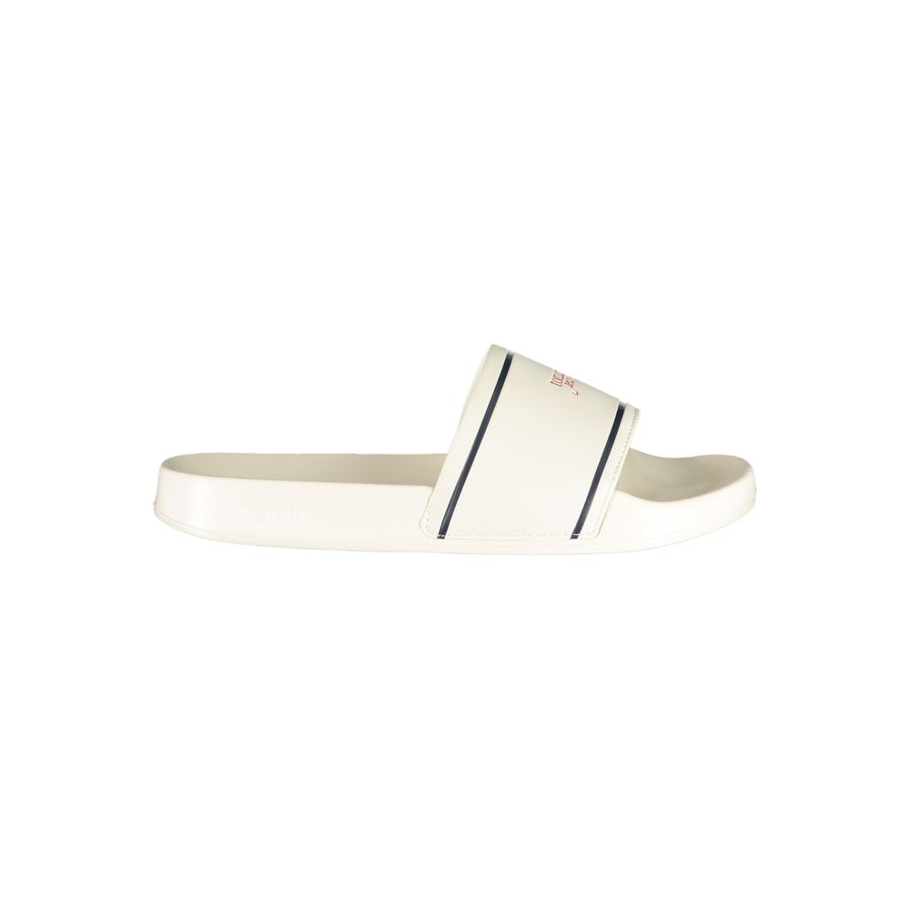 Tommy Hilfiger – Mules Femme Blanches avec Print et Logo | Confort Quotidien