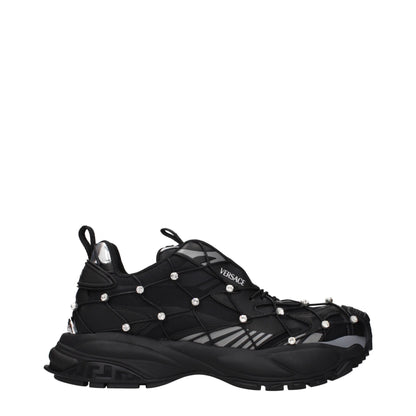 Baskets Versace homme en tissu noir – VE-15563749228809