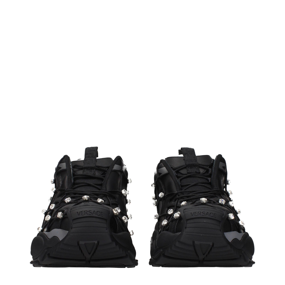 Baskets Versace homme en tissu noir – VE-15563749228809