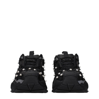 Baskets Versace homme en tissu noir – VE-15563749228809