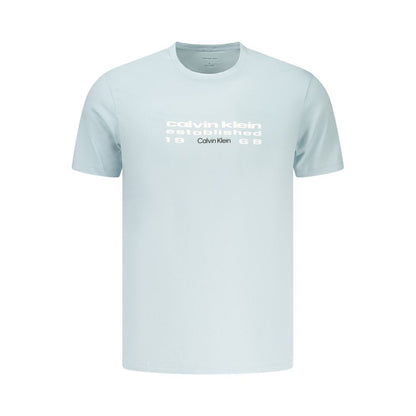 Calvin Klein Azzurro Cotton Men's T-Shirt