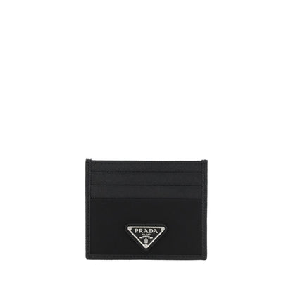 Prada Black Calf Leather Bos Taurus Wallet