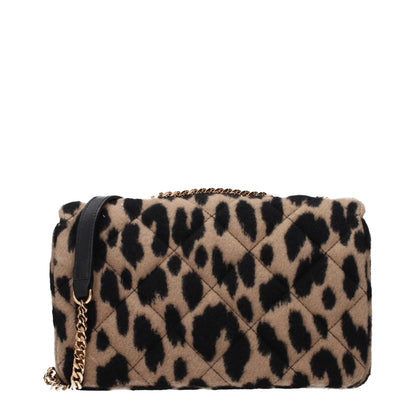 Versace Brown Wool Sac à Bandoulière