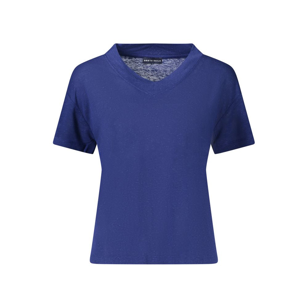 North Sails Blue Linen T-Shirt