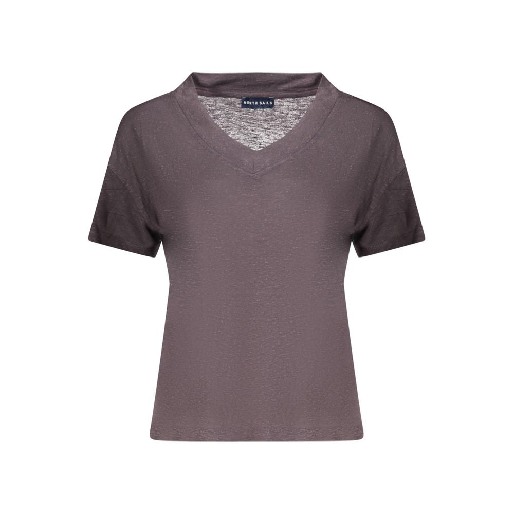 North Sails Gray Linen T-Shirt