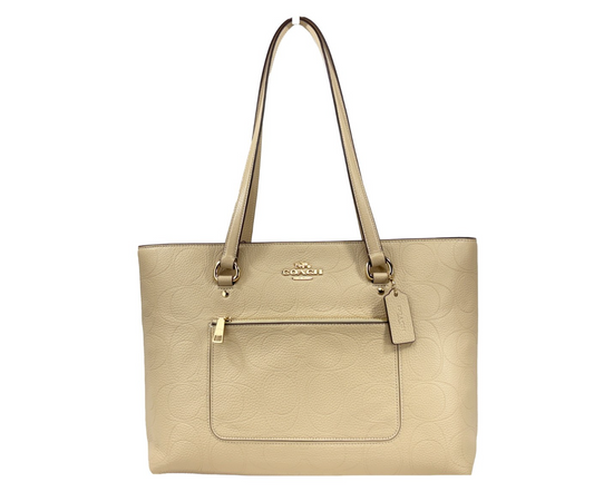 Coach – Station Tote Bag en Cuir | Golden Oat | Quincaillerie Dorée
