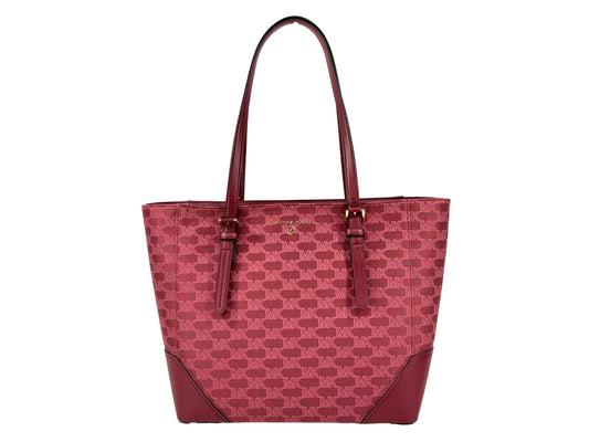 Michael Kors – Grand Tote Aria en Toile & Cuir | Motif MK Signature | Quincaillerie Dorée | Femme