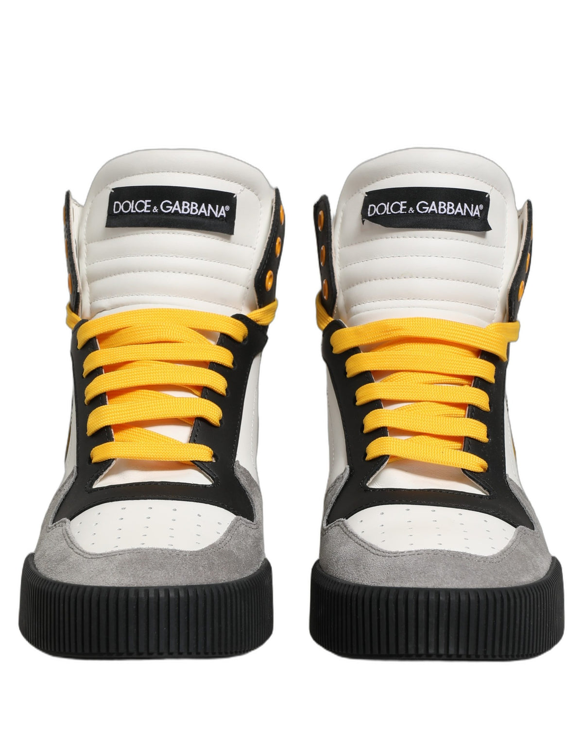 Baskets Dolce & Gabbana homme montantes en cuir de veau multicolore – MV8744