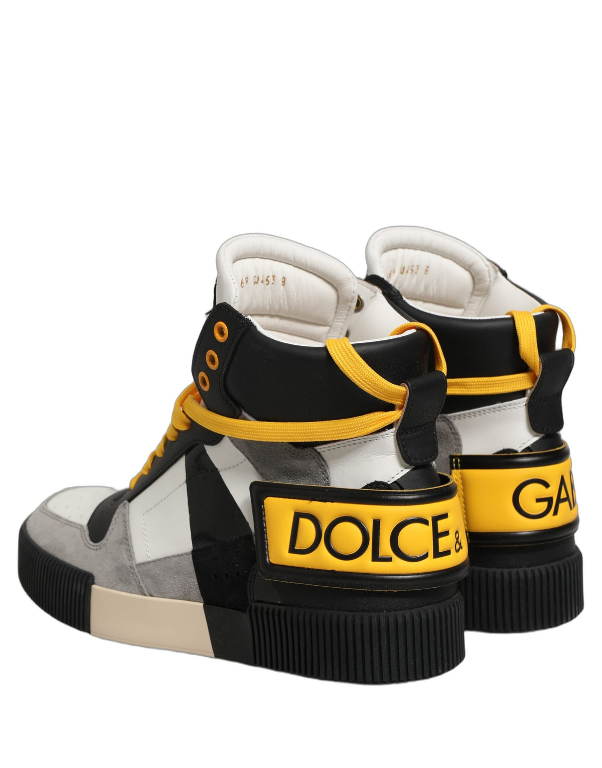 Baskets Dolce & Gabbana homme montantes en cuir de veau multicolore – MV8744