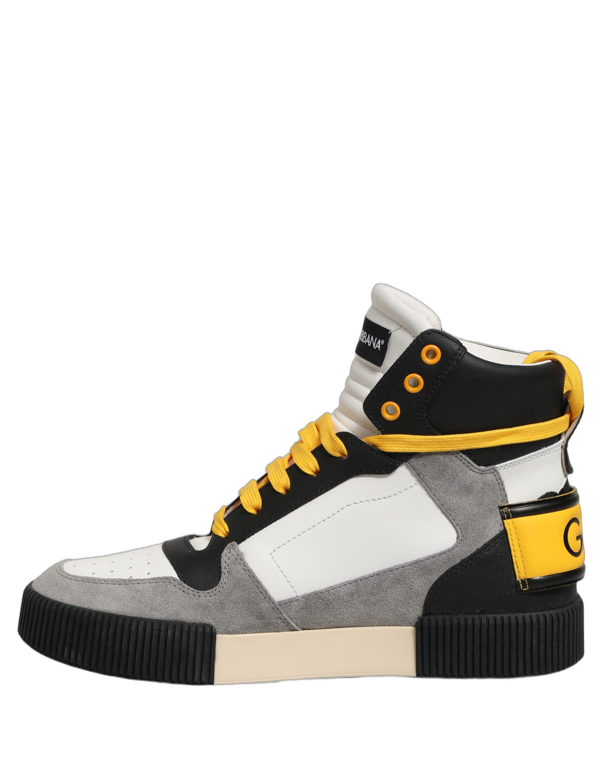 Baskets Dolce & Gabbana homme montantes en cuir de veau multicolore – MV8744
