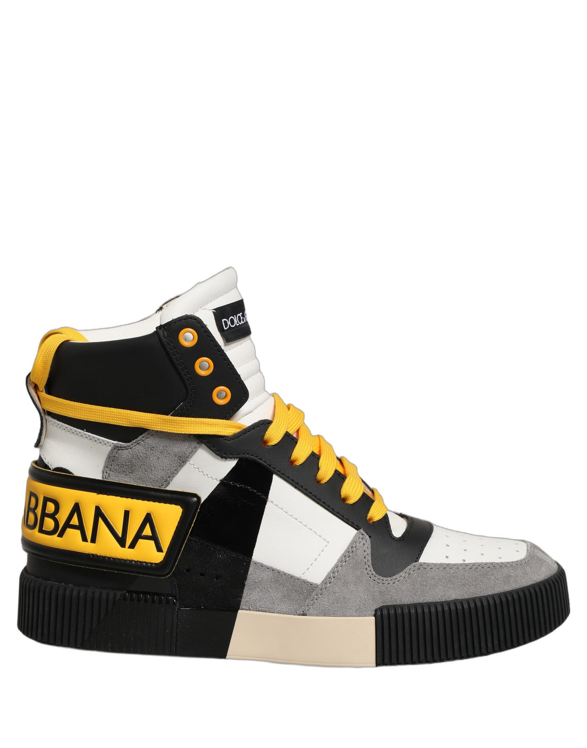 Baskets Dolce & Gabbana homme montantes en cuir de veau multicolore – MV8744