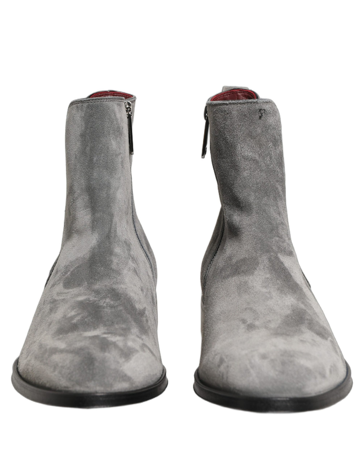 Bottines Dolce & Gabbana homme Chelsea en cuir suédé gris – MV8748