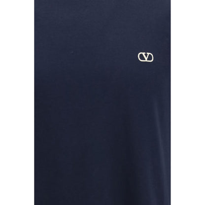 Valentino Blue Cotton T-Shirt