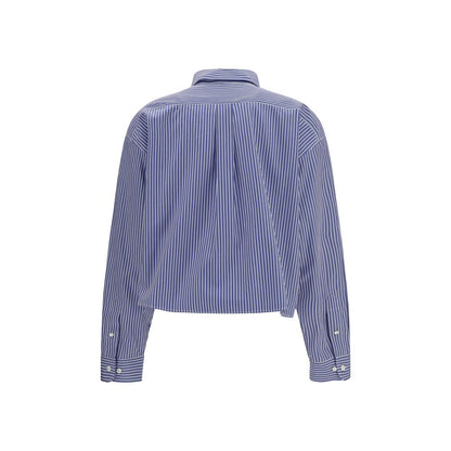 Miu Miu Blue Cotton Dress Shirt