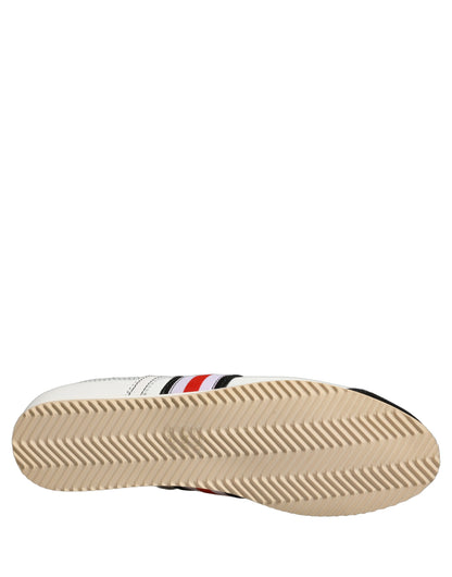 Baskets Dolce & Gabbana femme en cuir et suède blanc et noir – LA13447