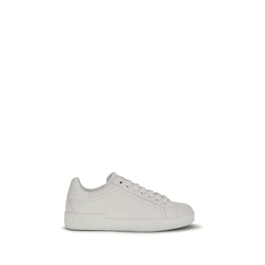 Baskets Dolce & Gabbana homme Portofino en cuir de veau blanc – DO-CS1772A106580001