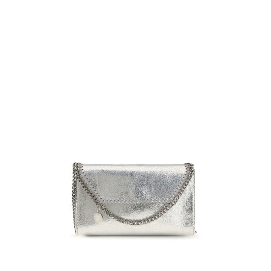Stella McCartney – Sac Épaule Falabella Tissu Métallique Argenté | Chaîne Signature | AW26 | Femme