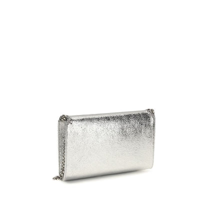 Stella McCartney – Sac Épaule Falabella Tissu Métallique Argenté | Chaîne Signature | AW26 | Femme