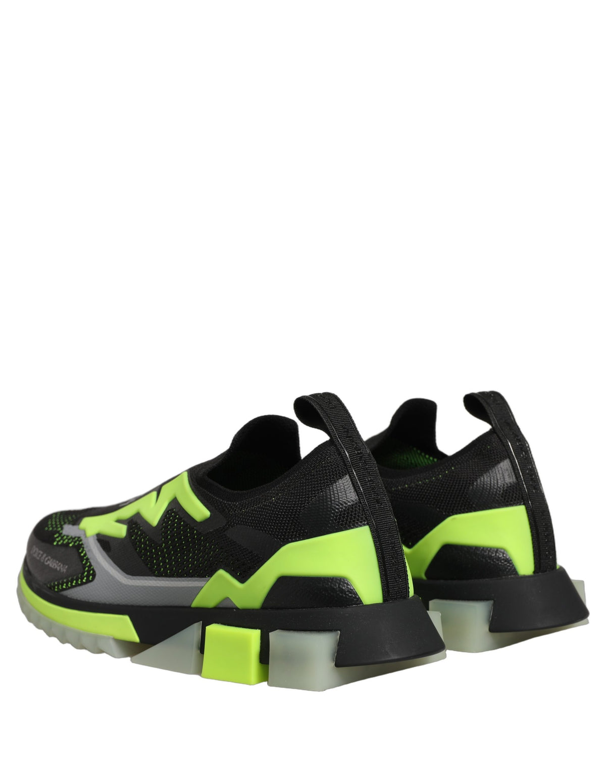Baskets Dolce & Gabbana homme Sorrento slip-on en polyester noir et vert – MV8959