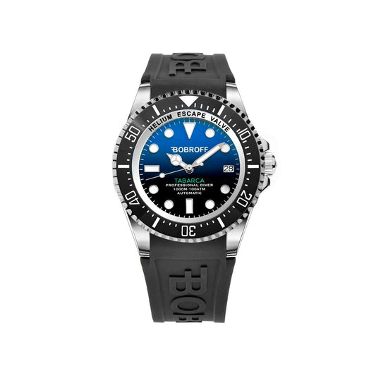Bobroff Tabarca — Montre Automatique Cadran Bleu, Verre Saphir & 100 ATM