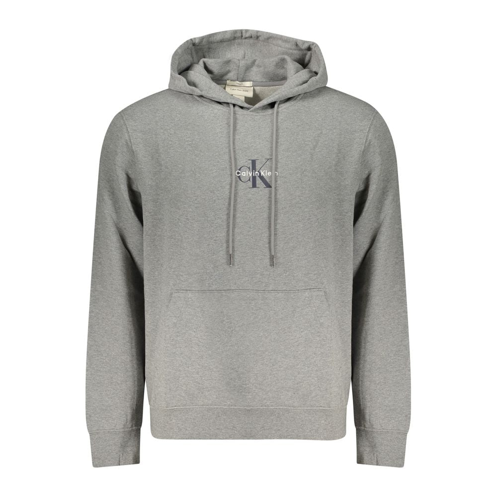 Sweat à capuche Calvin Klein homme en coton gris – CA-46113