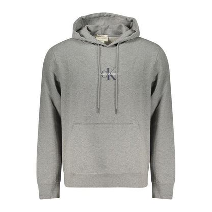 Sweat à capuche Calvin Klein homme en coton gris – CA-46113