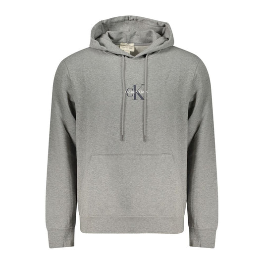Sweat à capuche Calvin Klein homme en coton gris – CA-46113