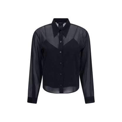 Gucci Chemise Femme Soie Chiffon Noire — 88% Soie Stretch | Camisole Amovible | AW26