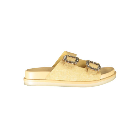Laura Biagiotti Beige Polyurethane Women's Slipper