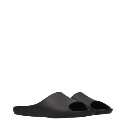 The Row Slippers Femme Noir — Caoutchouc, Silhouette Épurée & Confort Absolu | EU36-41
