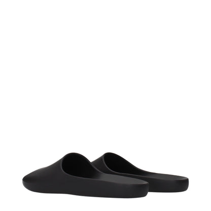 The Row Slippers Femme Noir — Caoutchouc, Silhouette Épurée & Confort Absolu | EU36-41