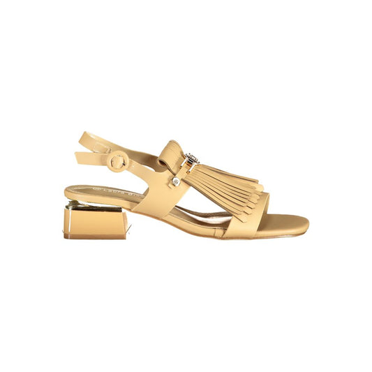 Laura Biagiotti Beige Polyurethane Women's Sandal