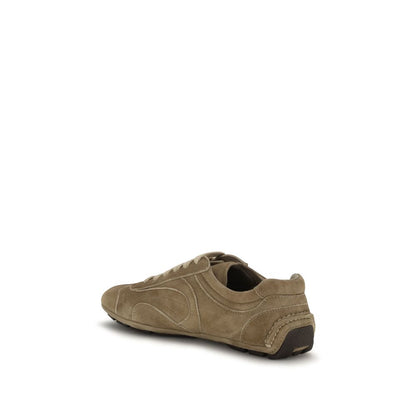 Prada Sneakers Monte Carlo Re-Edition 2005 en Suède Marron | SS26