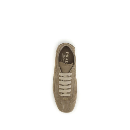 Prada Sneakers Monte Carlo Re-Edition 2005 en Suède Marron | SS26