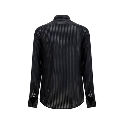 Gucci Black Silk Dress Shirt
