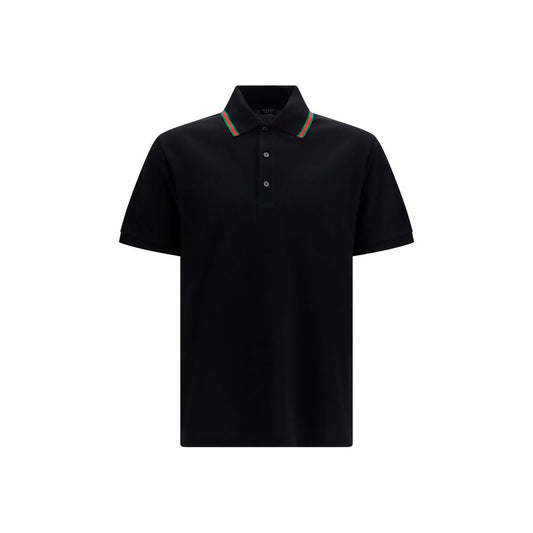 Polo Gucci Piqué Coton Bleu Marine Bande Web Homme AW26 – Authentique | HBPS Fashion