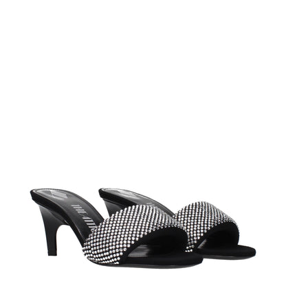 Prada Black Fabric Platform Sandals