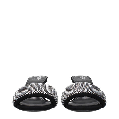 Prada Black Fabric Platform Sandals