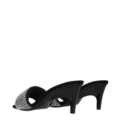 Prada Black Fabric Platform Sandals