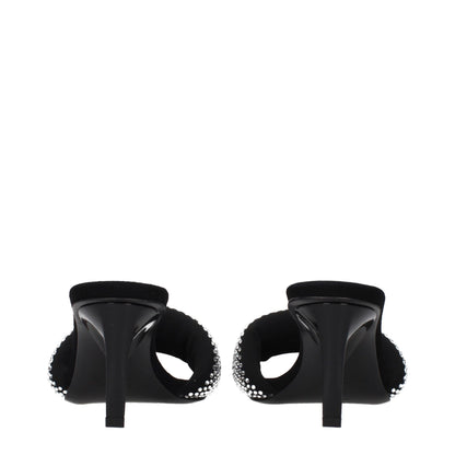 Prada Black Fabric Platform Sandals