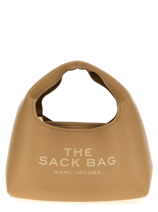 Marc Jacobs The Mini Sack Bag – Cuir Pleine Fleur, Beige