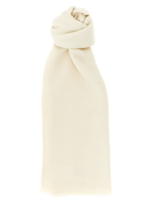 Écharpe Max Mara femme MxaPalmeti en laine et soie beige – MA330963BM