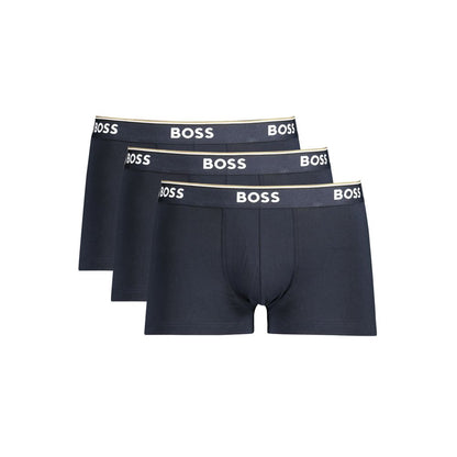 Hugo Boss Boxer Briefs Homme – Tri-Pack Coton, Bleu
