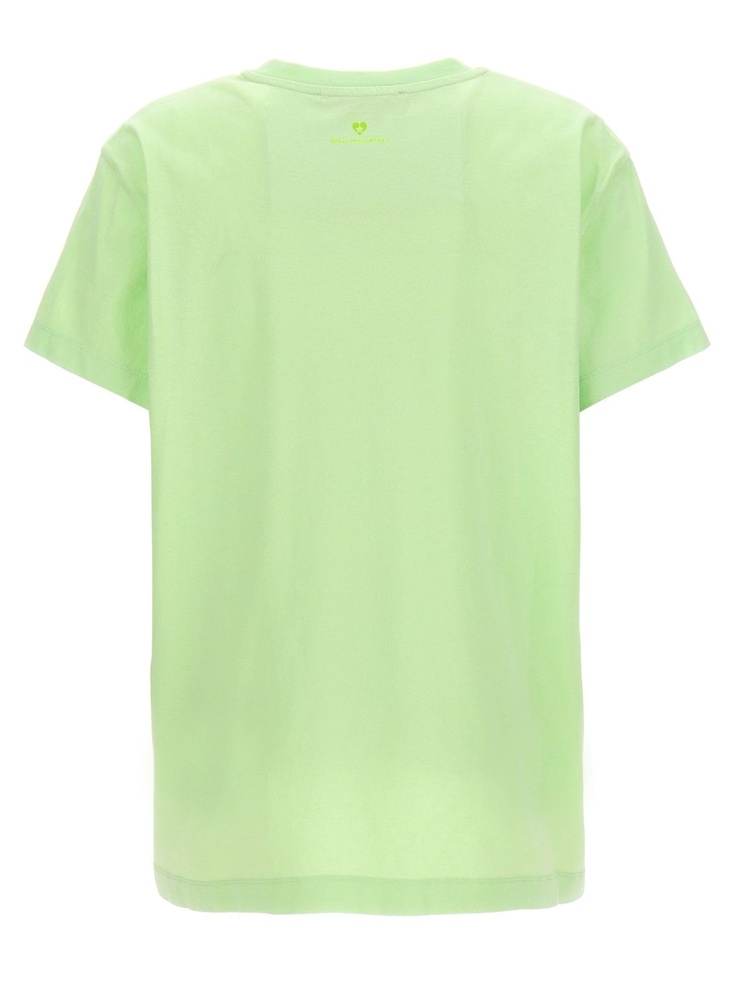 Stella McCartney T-Shirt Iconic Mini Heart – Coton Bio, Vert