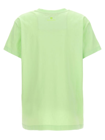 Stella McCartney T-Shirt Iconic Mini Heart – Coton Bio, Vert