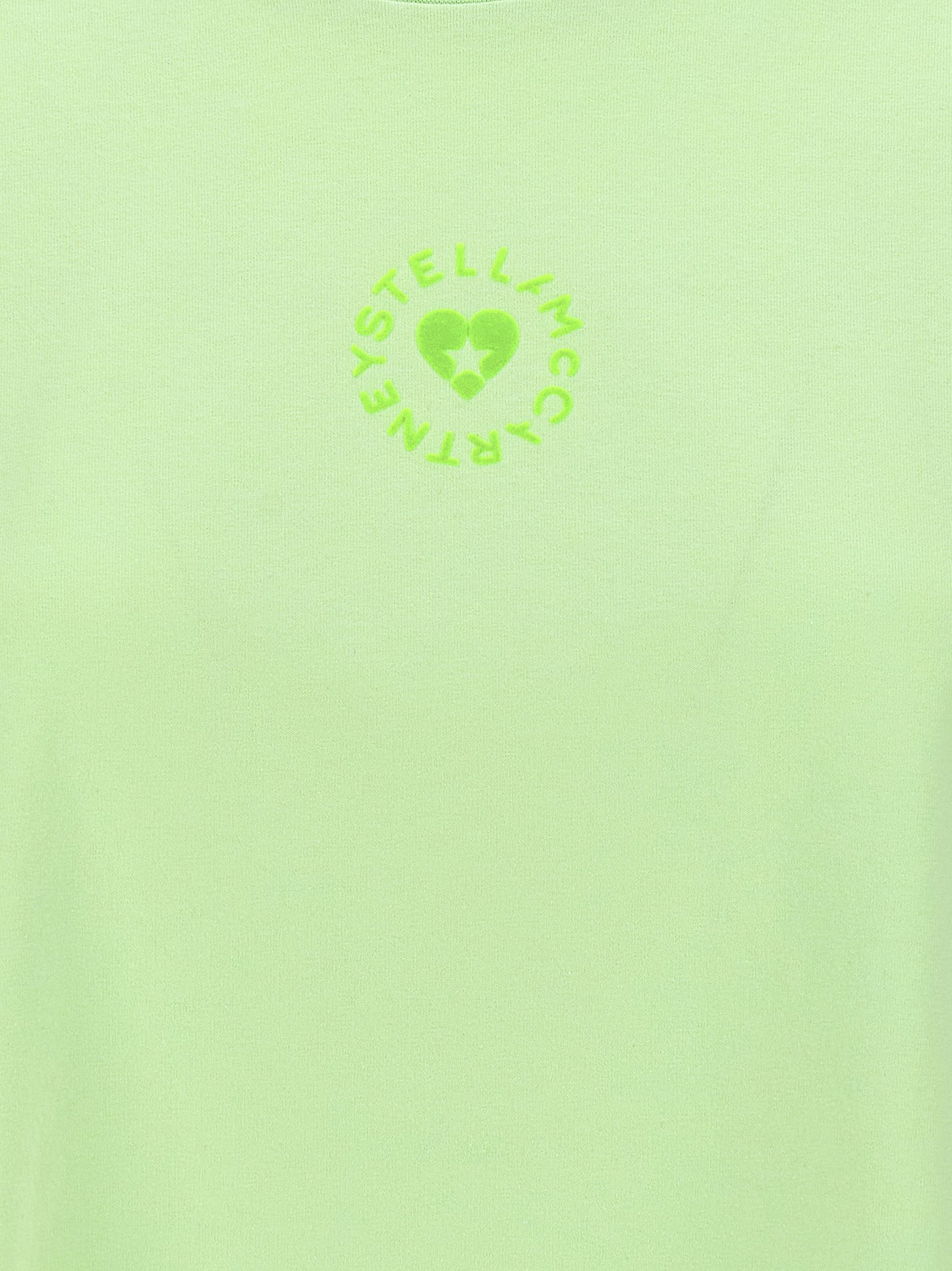 Stella McCartney T-Shirt Iconic Mini Heart – Coton Bio, Vert