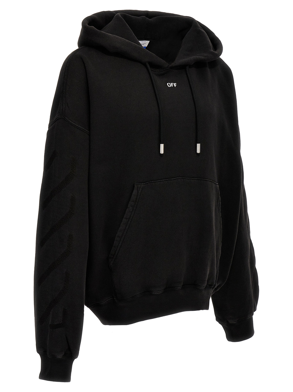 Sweat à capuche Off-White homme Matthew en coton gris – OF-279715