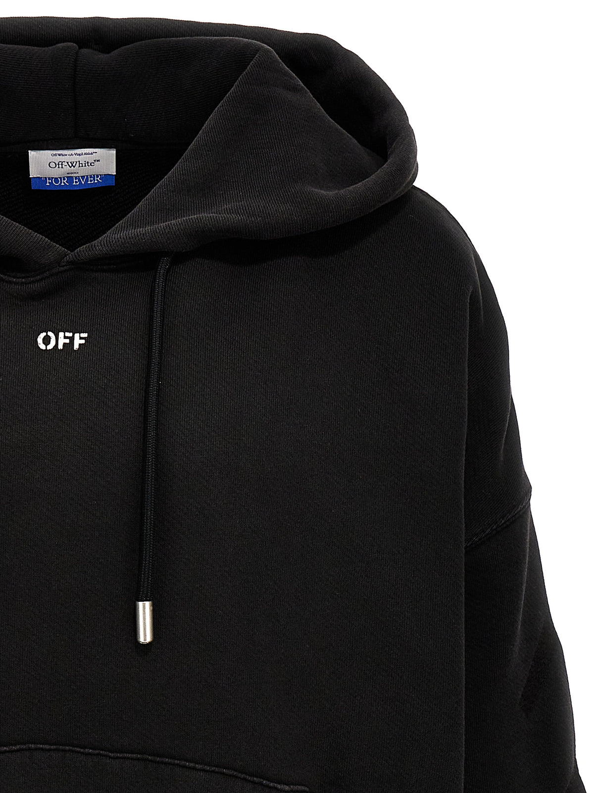 Sweat à capuche Off-White homme Matthew en coton gris – OF-279715